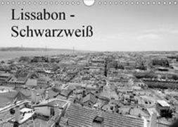 Lissabon - Schwarzweiß (Wandkalender 2019 DIN A4 quer)