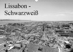 Lissabon - Schwarzweiß (Wandkalender 2019 DIN A3 quer)