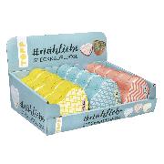 #nähliebe Stecknadeldosen Gelb/Mint/Koralle Display, 3x 4 Ex