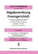 ABGABENORDNUNG & FGO Dürckheim-Markierhinweise/Fußgängerpunkte für das Steuerberaterexamen Nr. 1811 (2018): Dürckheim'sche Markierhinweise