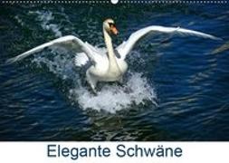 Elegante Schwäne (Wandkalender 2019 DIN A2 quer)