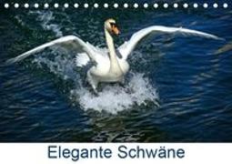 Elegante Schwäne (Tischkalender 2019 DIN A5 quer)