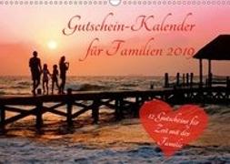 Gutschein-Kalender für Familien 2019 (Wandkalender 2019 DIN A3 quer)