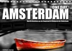 One Day Amsterdam (Tischkalender 2019 DIN A5 quer)