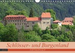 Schlösser- und Burgenland Thüringen (Wandkalender 2019 DIN A4 quer)