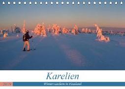 Karelien - Winterwandern in Finnland (Tischkalender 2019 DIN A5 quer)