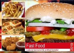 Fast Food. Leckeres Gecklecker für Junkfood-Genießer (Wandkalender 2019 DIN A2 quer)