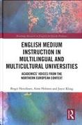 English Medium Instruction in Multilingual and Multicultural Universities