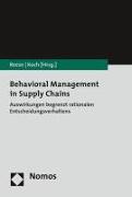 Behavioral Management in Supply Chains
