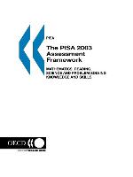 PISA The PISA 2003 Assessment Framework
