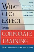 What Ceos Expect from Corporate Training: Building Workplace Learning and Performance Initiatives That Advance Organizational Goals