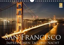 San Francisco Impressionen Tag und Nacht (Wandkalender 2019 DIN A4 quer)