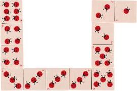 Dominospiel Marienkäfer