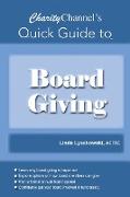 CharityChannel's Quick Guide to Board Giving