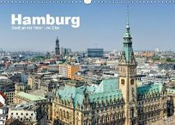Hamburg Stadt an der Alster und Elbe (Wandkalender 2019 DIN A3 quer)