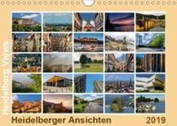 Heidelberg Views - Heidelberger Ansichten (Wandkalender 2019 DIN A4 quer)
