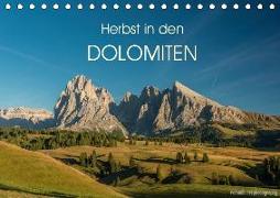 Herbst in den Dolomiten (Tischkalender 2019 DIN A5 quer)