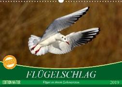 Flügelschlag - Vögel in ihrem natürlichen Lebensraum (Wandkalender 2019 DIN A3 quer)