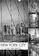 NEW YORK CITY Monochrome Ansichten (Wandkalender 2019 DIN A3 hoch)
