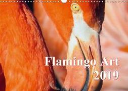 Flamingo Art 2019 UK-Version (Wall Calendar 2019 DIN A3 Landscape)