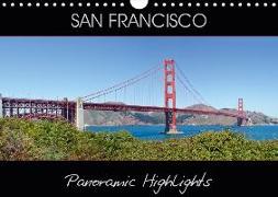 SAN FRANCISCO Panoramic Highlights (Wall Calendar 2019 DIN A4 Landscape)
