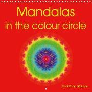Mandalas in the colour circle (Wall Calendar 2019 300 × 300 mm Square)