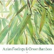Asian Feelings & Green Bamboo (Wall Calendar 2019 300 × 300 mm Square)