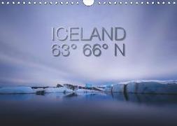 Iceland 63° 66° N (Wall Calendar 2019 DIN A4 Landscape)