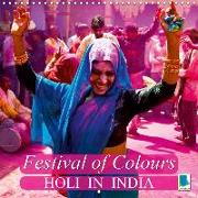 Festival of colours: Holi in India (Wall Calendar 2019 300 × 300 mm Square)