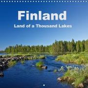 Finland - Land of a Thousand Lakes (Wall Calendar 2019 300 × 300 mm Square)