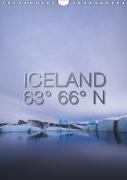 Iceland 63° 66° N (Wall Calendar 2019 DIN A4 Portrait)