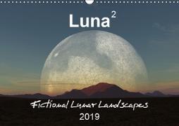 Luna 2 - fictional lunar landscapes (Wall Calendar 2019 DIN A3 Landscape)