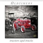 Oldtimers - tractors and trucks (Wall Calendar 2019 300 × 300 mm Square)