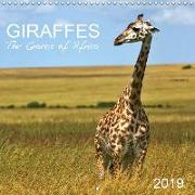 Giraffes - The Graces of Africa (Wall Calendar 2019 300 × 300 mm Square)
