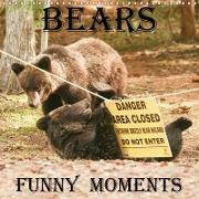 Bears funny moments (Wall Calendar 2019 300 × 300 mm Square)