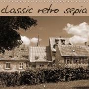 classic retro sepia (Wall Calendar 2019 300 × 300 mm Square)