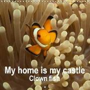 My home is my castle - Clown fish (Wall Calendar 2019 300 × 300 mm Square)