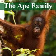 The Ape Family (Wall Calendar 2019 300 × 300 mm Square)