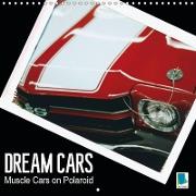 Dream Cars Muscle Cars on Polaroid (Wall Calendar 2019 300 × 300 mm Square)