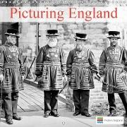 Picturing England (Wall Calendar 2019 300 × 300 mm Square)