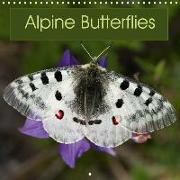 Alpine Butterflies (Wall Calendar 2019 300 × 300 mm Square)