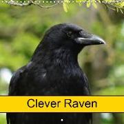 Clever Raven (Wall Calendar 2019 300 × 300 mm Square)
