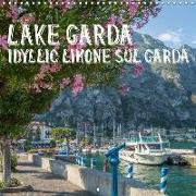 LAKE GARDA Idyllic Limone sul Garda (Wall Calendar 2019 300 × 300 mm Square)