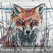 Animals in Ripped Paper Art (Wall Calendar 2019 300 × 300 mm Square)