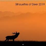 Silhouettes of Deer 2019 (Wall Calendar 2019 300 × 300 mm Square)