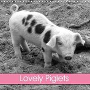 Lovely Piglets (Wall Calendar 2019 300 × 300 mm Square)