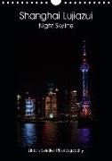 Shanghai Lujiazui Night Skyline (Wall Calendar 2019 DIN A4 Portrait)