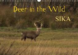 Deer in the Wild Sika (Wall Calendar 2019 DIN A3 Landscape)