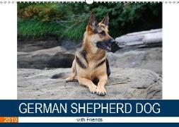 German Shepherd Dog with Friends (Wall Calendar 2019 DIN A3 Landscape)