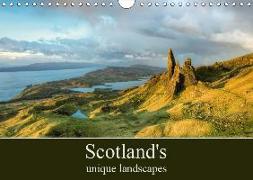 Scotland's unique landscapes (Wall Calendar 2019 DIN A4 Landscape)
